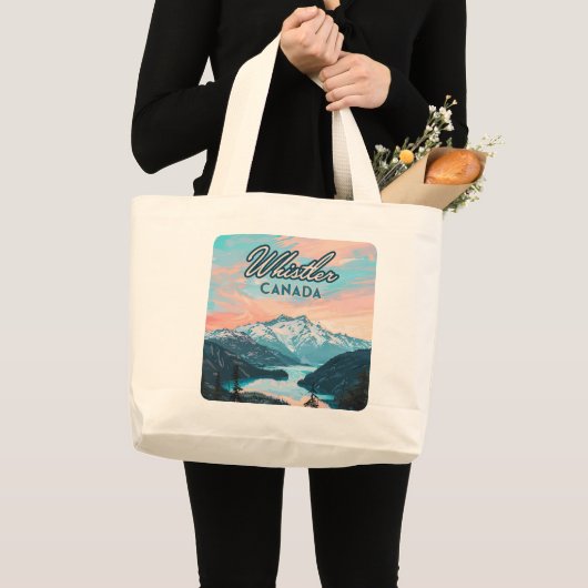 Activiteiten in de omgeving van Whistler Canada Br Grote Tote Bag (Voorkant (product))