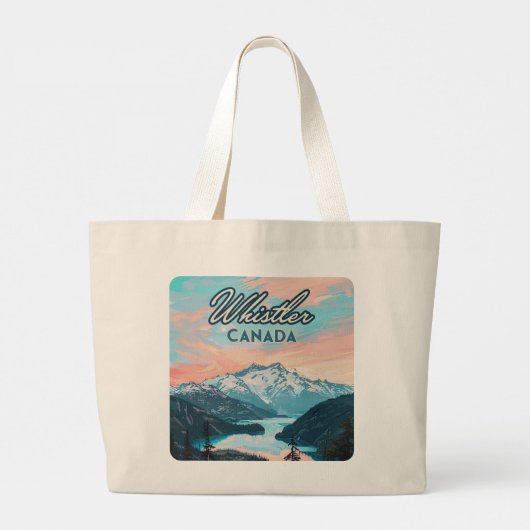 Activiteiten in de omgeving van Whistler Canada Br Grote Tote Bag (Achterkant)