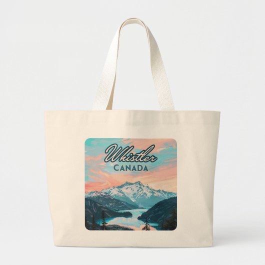 Activiteiten in de omgeving van Whistler Canada Br Grote Tote Bag (Voorkant)