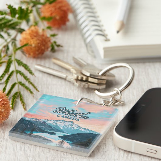 Activiteiten in de omgeving van Whistler Canada Br Sleutelhanger (Voorkant Rechts)