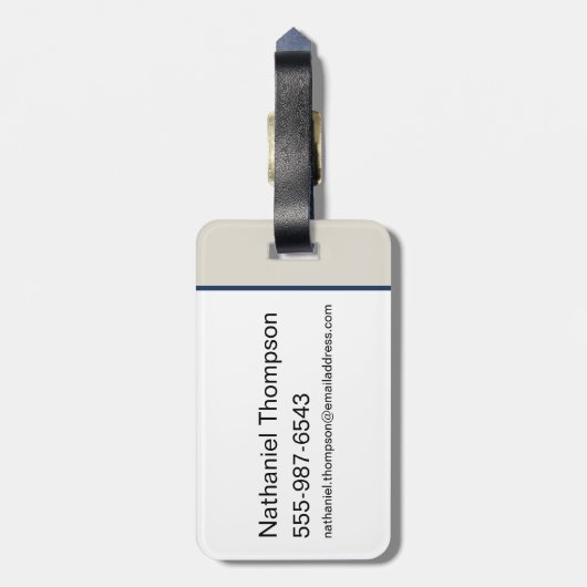 Activiteiten in de omgeving van White Lotus Polo C Bagagelabel (Achterkant verticaal)