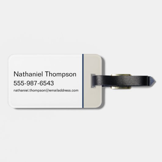 Activiteiten in de omgeving van White Lotus Swim C Bagagelabel (Achterkant horizontaal)