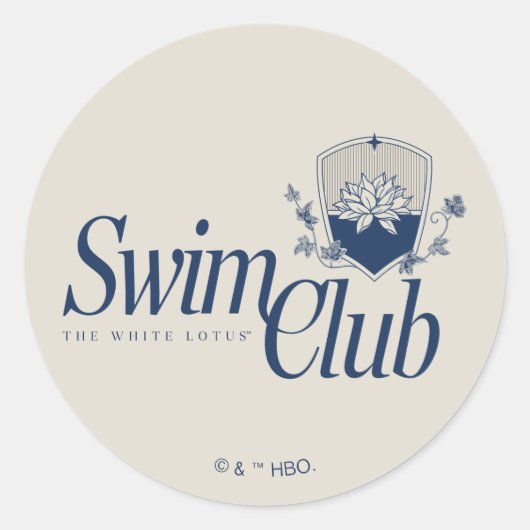 Activiteiten in de omgeving van White Lotus Swim C Ronde Sticker (Voorkant)