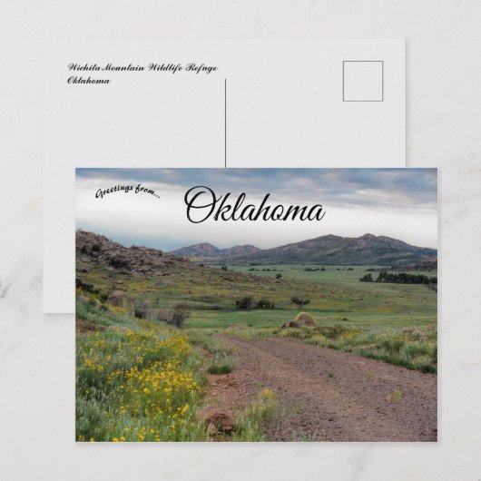 Activiteiten in de omgeving van Wichita Mountains  Briefkaart (Voorkant / Achterkant)
