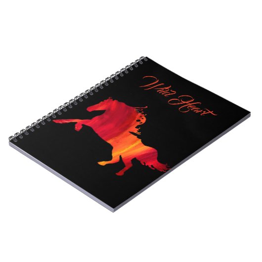 Activiteiten in de omgeving van Wild Heart Red Hor Notitieboek (Linkerzijde)