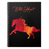 Activiteiten in de omgeving van Wild Heart Red Hor Notitieboek (Voorkant)
