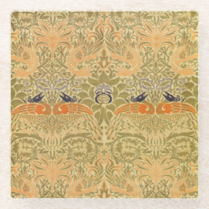 Activiteiten in de omgeving van William Morris Pea Glazen Onderzetter