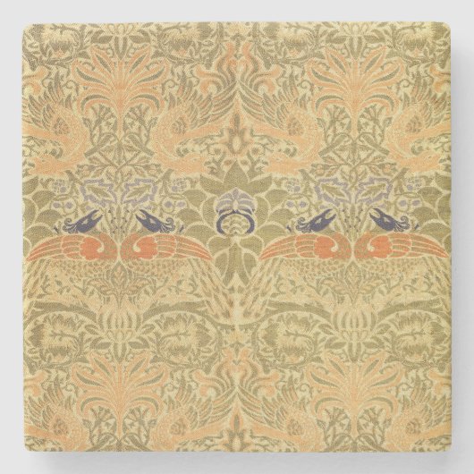 Activiteiten in de omgeving van William Morris Pea Stenen Onderzetter (Voorkant)