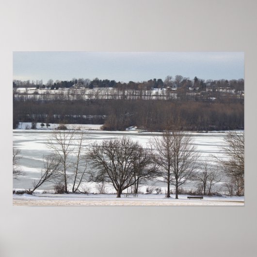 Activiteiten in de omgeving van Winter Landscape F Poster (Voorkant)