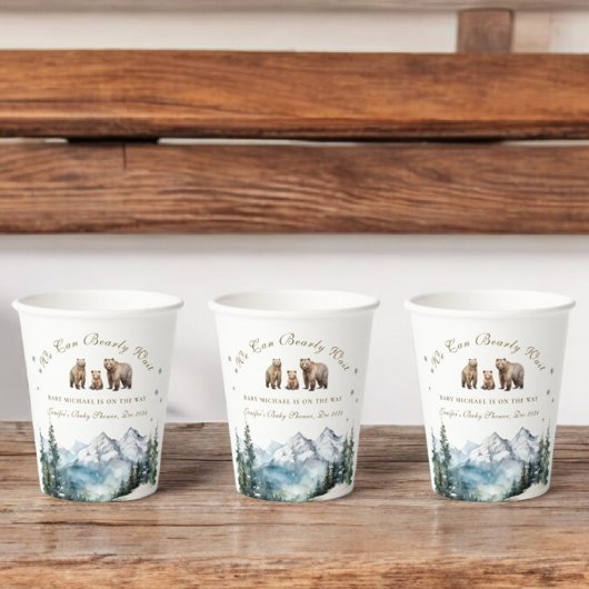 Activiteiten in de omgeving van Winter Snowy Mount Papieren Bekers