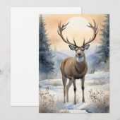 Activiteiten in de omgeving van Winter's Majesty S Feestdagenkaart (Voorkant / Achterkant)