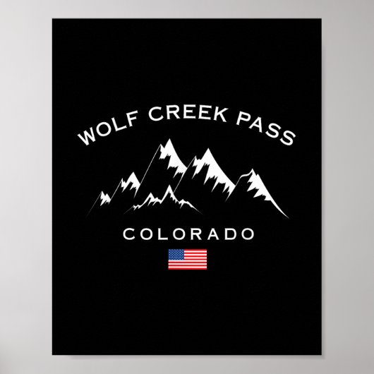 Activiteiten in de omgeving van Wolf Creek Pass Co Poster (Voorkant)