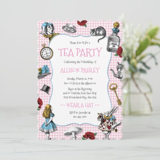 Activiteiten in de omgeving van Wondeland Party Pi Kaart (Staand voorkant)