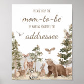 Activiteiten in de omgeving van Woodland Animals E Poster (Voorkant)