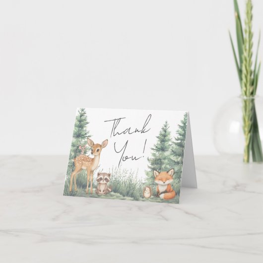 Activiteiten in de omgeving van Woodland Forest An Bedankkaart (Voorkant)