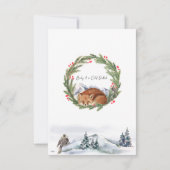 Activiteiten in de omgeving van Woodland Fox Winte Bedankkaart (Achterkant)