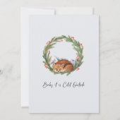 Activiteiten in de omgeving van Woodland Fox Winte Kaart (Achterkant)