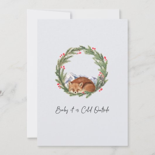 Activiteiten in de omgeving van Woodland Fox Winte Kaart (Achterkant)