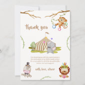 Activiteiten in de omgeving van Woodland Safari An Bedankkaart (Voorkant)