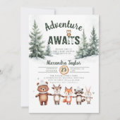 Activiteiten in de omgeving van Woodland Snow Wint Kaart (Voorkant)