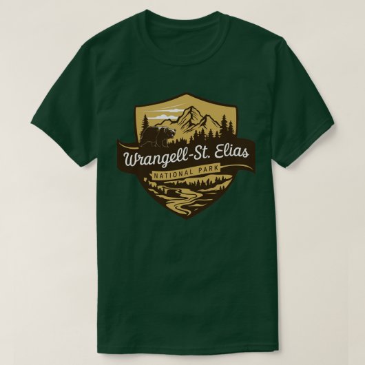 Activiteiten in de omgeving van Wrangell St Elias T-shirt (Design voorkant)