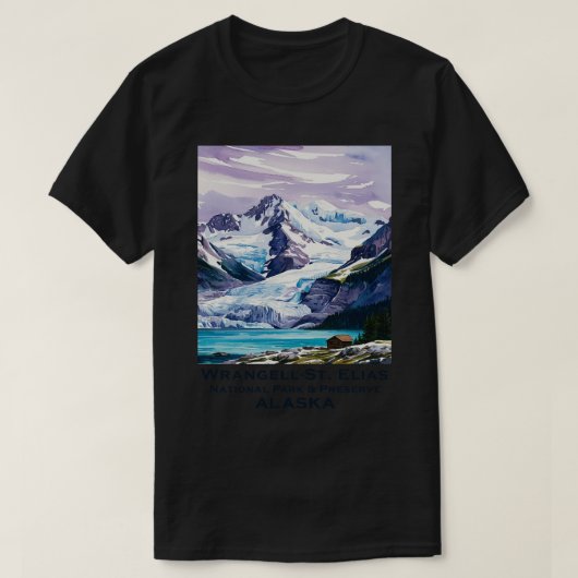 Activiteiten in de omgeving van Wrangell St Elias T-shirt (Design voorkant)