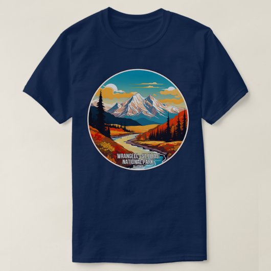 Activiteiten in de omgeving van Wrangell StElias N T-shirt (Design voorkant)