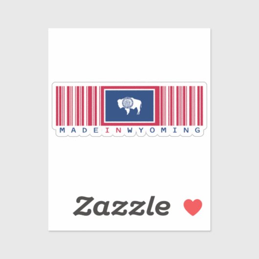 Activiteiten in de omgeving van Wyoming Barcode Fl Sticker (Vel)