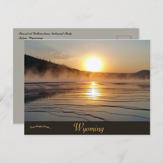 Activiteiten in de omgeving van Yellowstone Natal  Briefkaart (Voorkant / Achterkant)