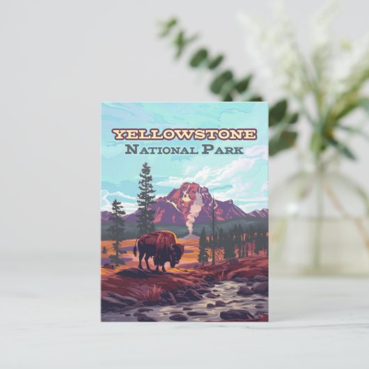 Activiteiten in de omgeving van Yellowstone Nation Briefkaart (Staand voorkant)