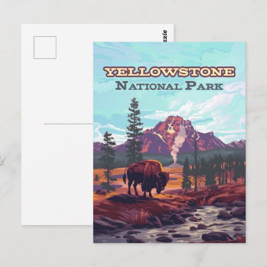 Activiteiten in de omgeving van Yellowstone Nation Briefkaart (Voorkant / Achterkant)