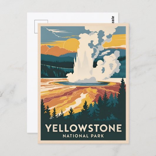 Activiteiten in de omgeving van Yellowstone Nation Briefkaart (Voorkant / Achterkant)