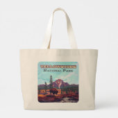 Activiteiten in de omgeving van Yellowstone Nation Grote Tote Bag (Achterkant)