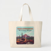 Activiteiten in de omgeving van Yellowstone Nation Grote Tote Bag (Voorkant)