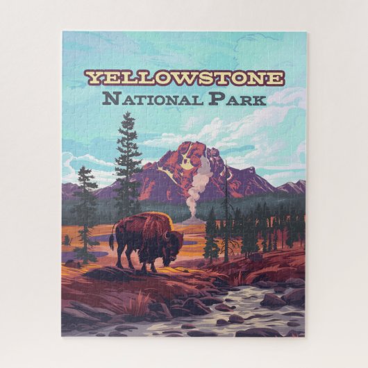Activiteiten in de omgeving van Yellowstone Nation Legpuzzel (Verticaal)