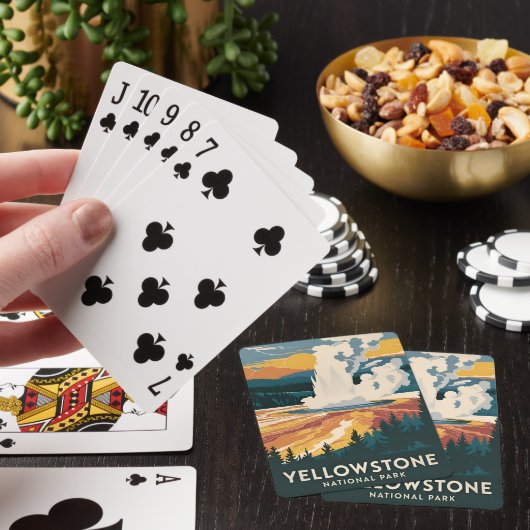 Activiteiten in de omgeving van Yellowstone Nation Pokerkaarten (Insitu)