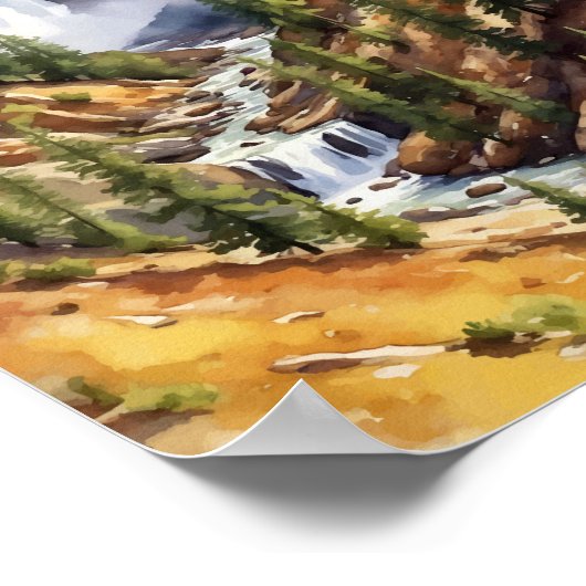 Activiteiten in de omgeving van Yellowstone Nation Poster (Hoek)