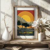 Activiteiten in de omgeving van Yellowstone Nation Poster