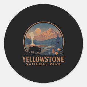 Activiteiten in de omgeving van Yellowstone Nation Ronde Sticker