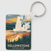 Activiteiten in de omgeving van Yellowstone Nation Sleutelhanger (Achterkant)