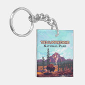 Activiteiten in de omgeving van Yellowstone Nation Sleutelhanger (Voorkant Links)