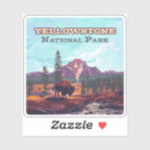 Activiteiten in de omgeving van Yellowstone Nation Sticker (Vel)