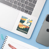 Activiteiten in de omgeving van Yellowstone Nation Sticker (Laptop met iPhone)