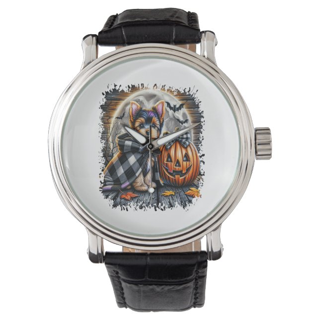 Activiteiten in de omgeving van Yorkie Dog Hallowe Horloge (Voorkant)