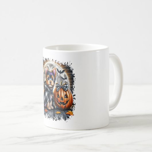 Activiteiten in de omgeving van Yorkie Dog Hallowe Koffiemok (Voorkant rechts)