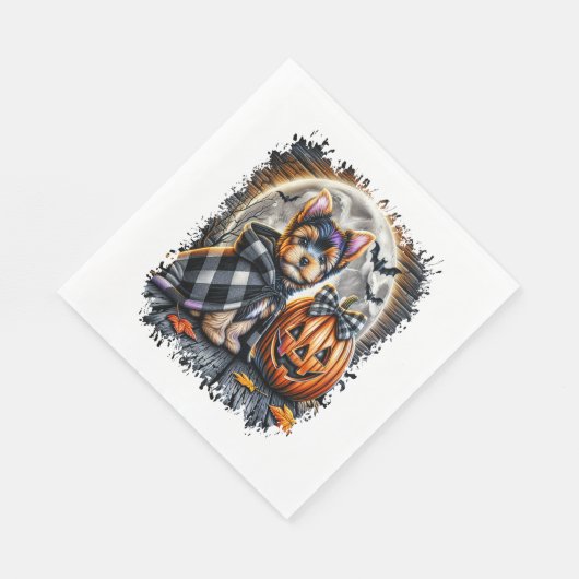 Activiteiten in de omgeving van Yorkie Dog Hallowe Servet (Hoek)