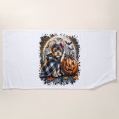 Activiteiten in de omgeving van Yorkie Dog Hallowe Strandlaken (Voorkant)