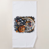 Activiteiten in de omgeving van Yorkie Dog Hallowe Strandlaken (Voorkant)