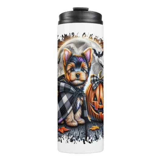 Activiteiten in de omgeving van Yorkie Dog Hallowe Thermosbeker (Voorkant)