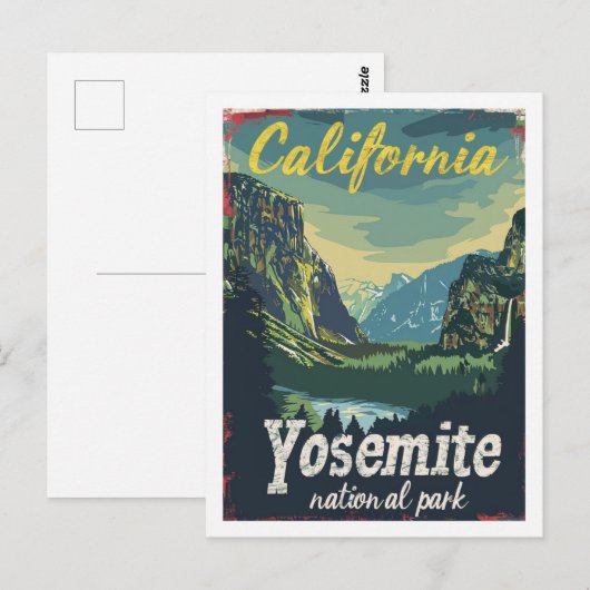 Activiteiten in de omgeving van Yosemite National  Briefkaart (Voorkant / Achterkant)